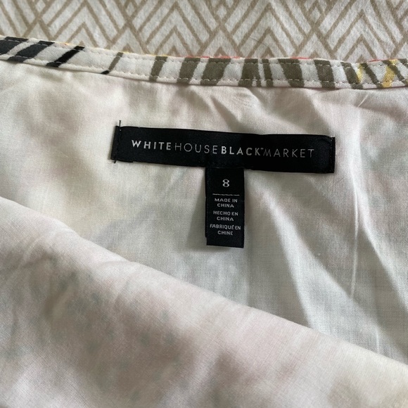 White House Black Market Tropical Palm Skirt - Picture 14 of 15